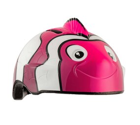 Crazy Safety Kinderhelm / Fietshelm Clown Fish Roze S Crazy Safety Kinderhelm / Fietshelm Clown Fish Roze S