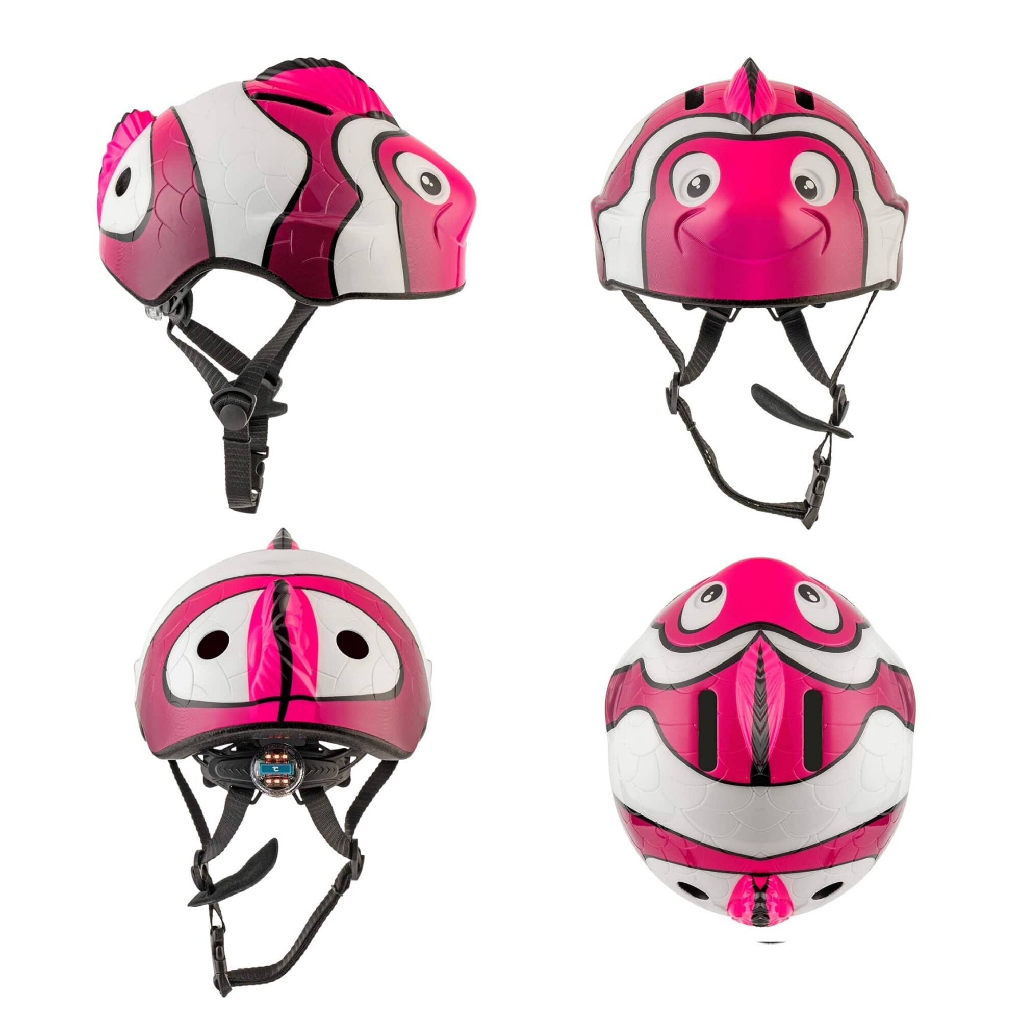 Crazy Safety Kinderhelm / Fietshelm Clown Fish Oranje Small 49-55 cm