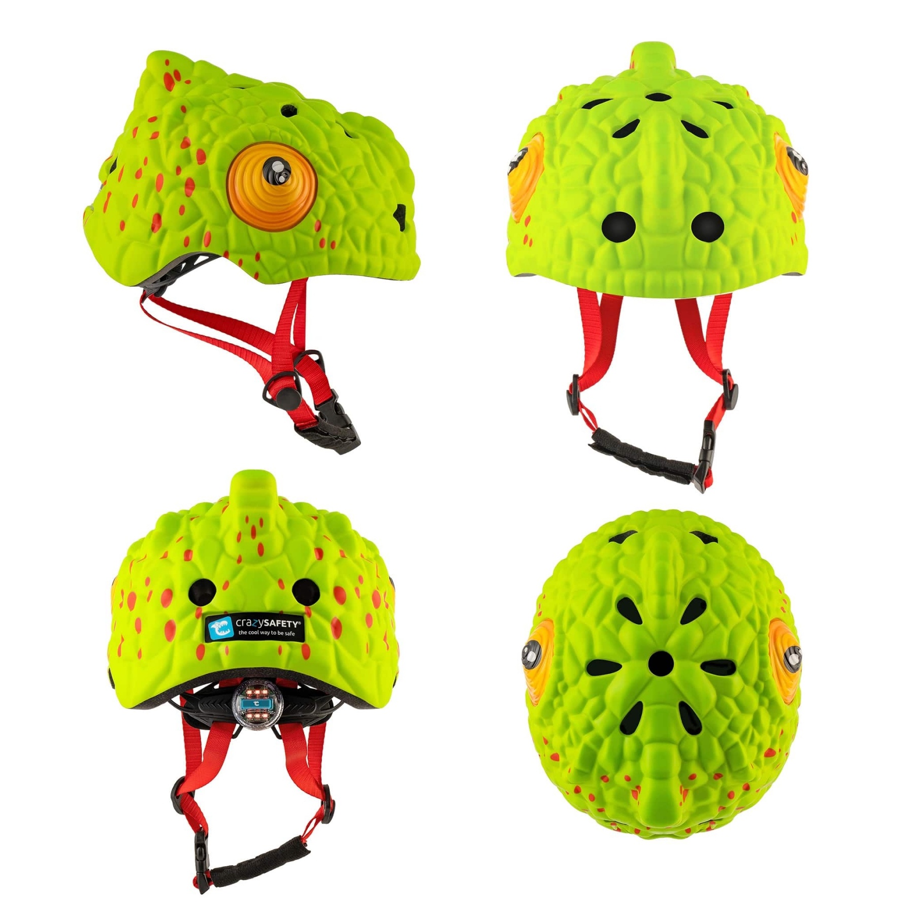 Kinderhelm / Fietshelm Chameleon Green / Kameleon Small 49-55 cm