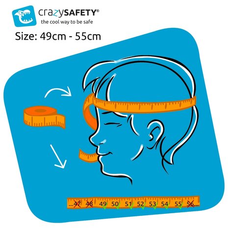 Crazy Safety Kinderhelm / Fietshelm Chameleon Dark Blue / Kameleon Small 49-55 cm - Copy Crazy Safety Kinderhelm / Fietshelm Chameleon Dark Blue / Kameleon Small 49-55 cm - Copy