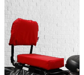 Flo en Zo Fietskussen en rugleuning pakket Rood Flo en Zo Fietskussen en rugleuning pakket Rood