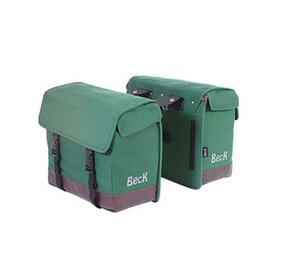Beck Fietstas Natural  Groen Beck Fietstas Natural  Groen