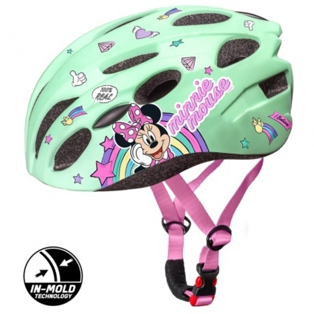 Seven Polska Kinderhelm Fietshelm S Minnie Mouse Mint Seven Polska Kinderhelm Fietshelm S Minnie Mouse Mint