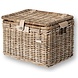 Basil Mand riet denton basket L 45x32x32 nature grey Basil Mand riet denton basket L 45x32x32 nature grey