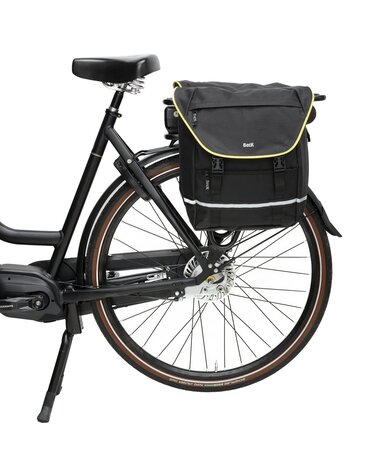 Beck Dubbele Sportieve Fietstas SPRTV MIK Gele Bies Beck Dubbele Sportieve Fietstas SPRTV MIK Gele Bies