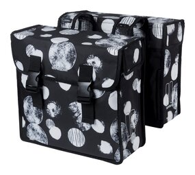 Basil Dubbele Fietstas Mara XL Sphere zwart/grijs Basil Dubbele Fietstas Mara XL Sphere zwart/grijs