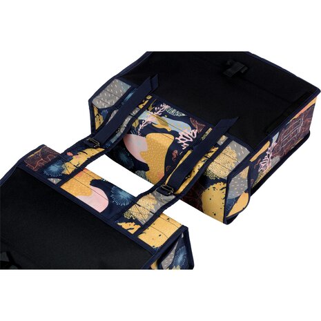 Basil Dubbele Fietstas Mara XL Reef night bleu Basil Dubbele Fietstas Mara XL Reef night bleu
