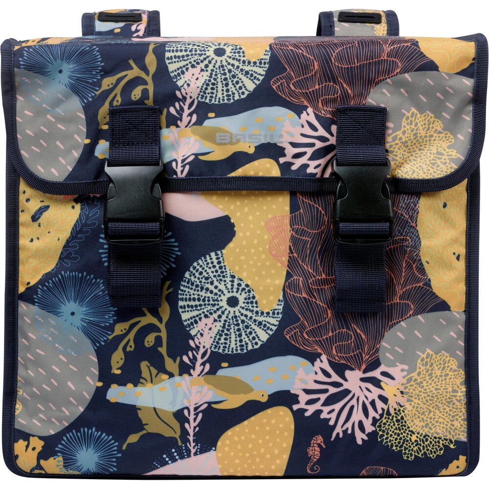 Basil Dubbele Fietstas Mara XL Reef night bleu