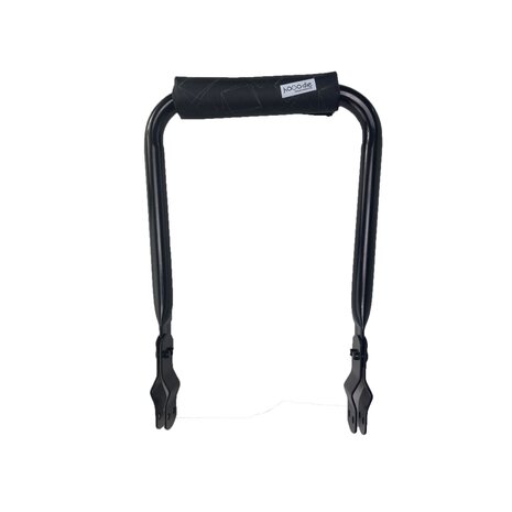 Hooodie Rugsteun Rugleuning  zwart met Gold Rectangles rugkussentje