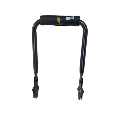 Hooodie Rugsteun Rugleuning  zwart met Gold Birds rugkussentje Hooodie Rugsteun Rugleuning  zwart met Gold Birds rugkussentje