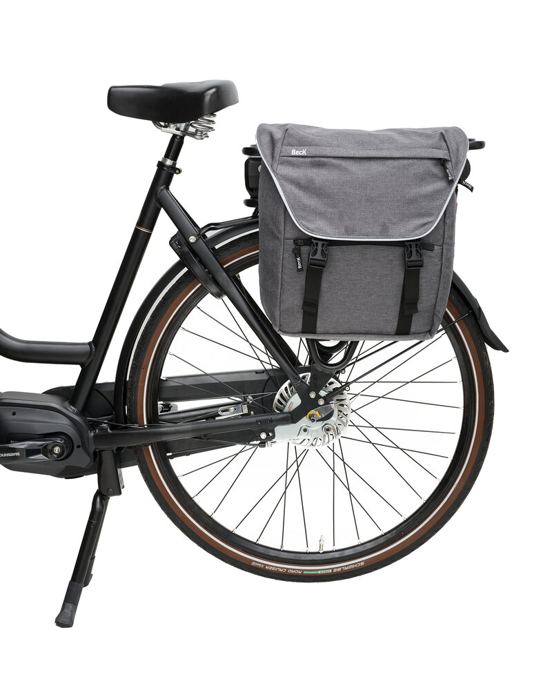 Beck Dubbele Sportieve Fietstas Sporty Grijs