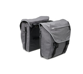 Beck Dubbele Sportieve Fietstas Sporty Grijs Beck Dubbele Sportieve Fietstas Sporty Grijs