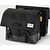 Dubbele Fietstas 40 liter recycled Zwart Grijs
