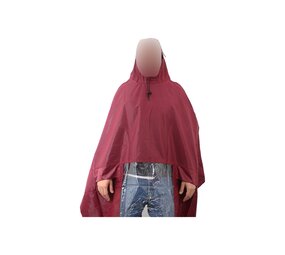 Hooodie Poncho Deluxe, Koplampproof one-size-fits-all Bordeaux Rood