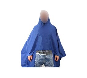Hooodie Poncho Deluxe, Koplampproof one-size-fits-all Blauw