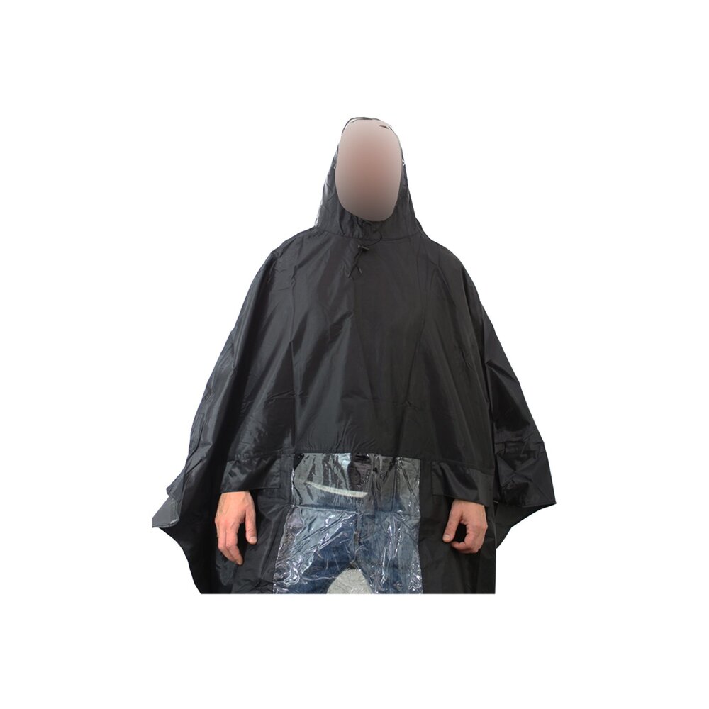Hooodie Poncho de luxe , Koplampproof one-size-fits-all Zwart Hooodie Poncho de luxe , Koplampproof one-size-fits-all Zwart