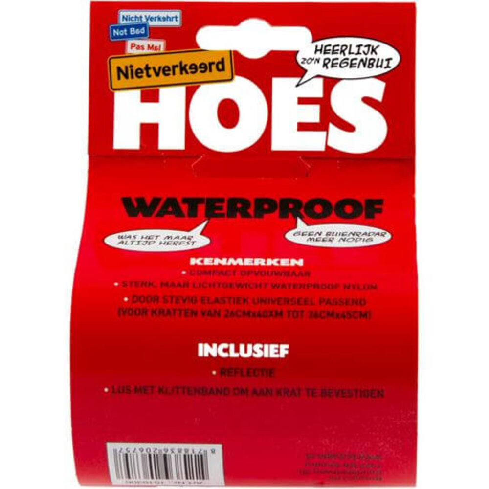 Niet verkeerd Fietskrat Hoes Kratcover Blauw Niet verkeerd Fietskrat Hoes Kratcover Blauw