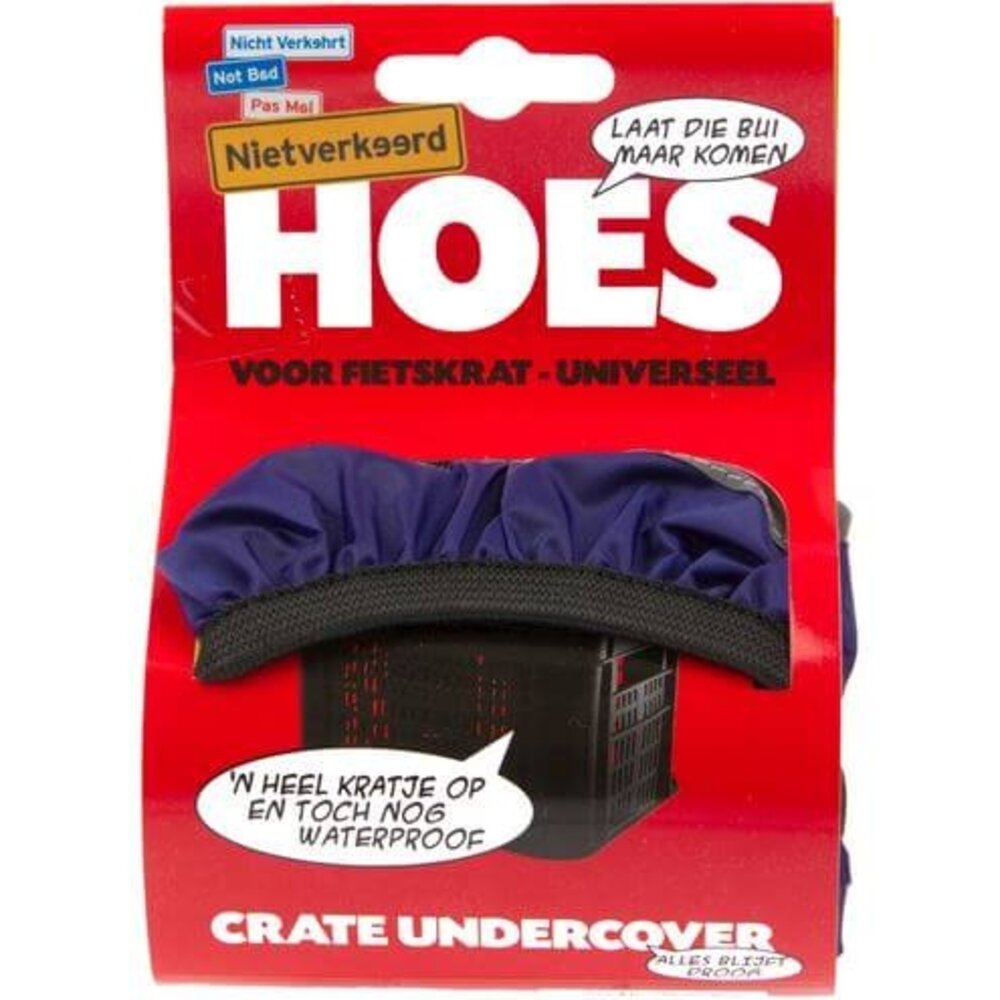 Niet verkeerd Fietskrat Hoes Kratcover Blauw Niet verkeerd Fietskrat Hoes Kratcover Blauw