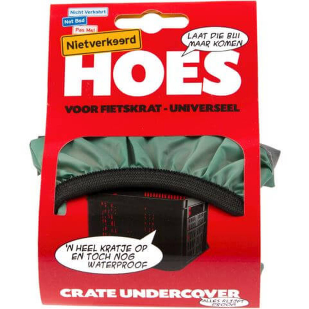 Niet verkeerd Fietskrat Hoes Kratcover Groen Niet verkeerd Fietskrat Hoes Kratcover Groen
