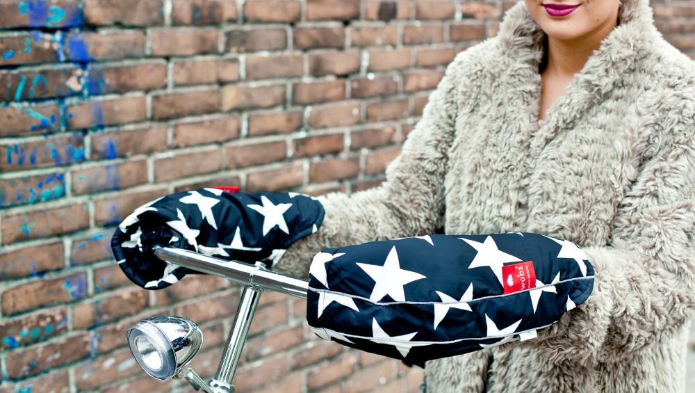 handmoffen handwarmers Black & White Stars