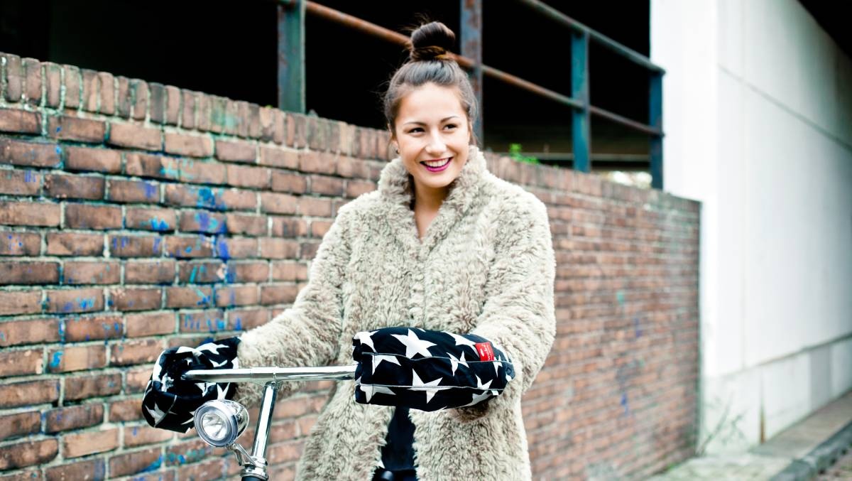 handmoffen handwarmers Black & White Stars