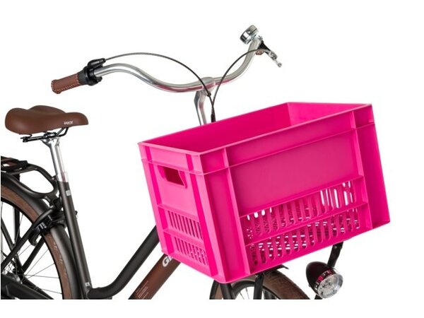 Fast Rider Kunststof Fietskrat LichtRoze Fast Rider Kunststof Fietskrat LichtRoze