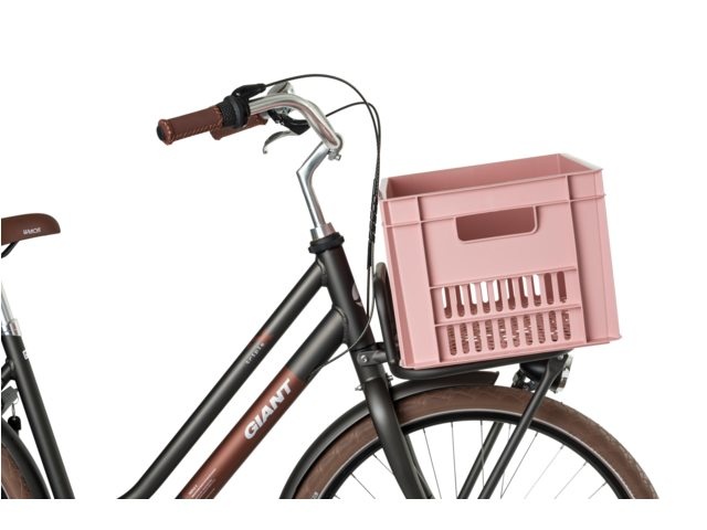 Kunststof Fietskrat OudRoze