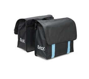 Beck Dubbele Fietstas Velcro Blauw Beck Dubbele Fietstas Velcro Blauw