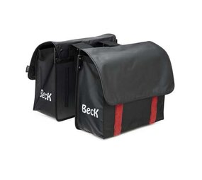 Beck Dubbele Fietstas Velcro Rood Beck Dubbele Fietstas Velcro Rood