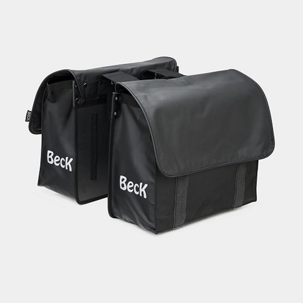 Beck Dubbele Fietstas Velcro Zwart Beck Dubbele Fietstas Velcro Zwart