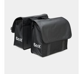 Beck Dubbele Fietstas Velcro Zwart Beck Dubbele Fietstas Velcro Zwart