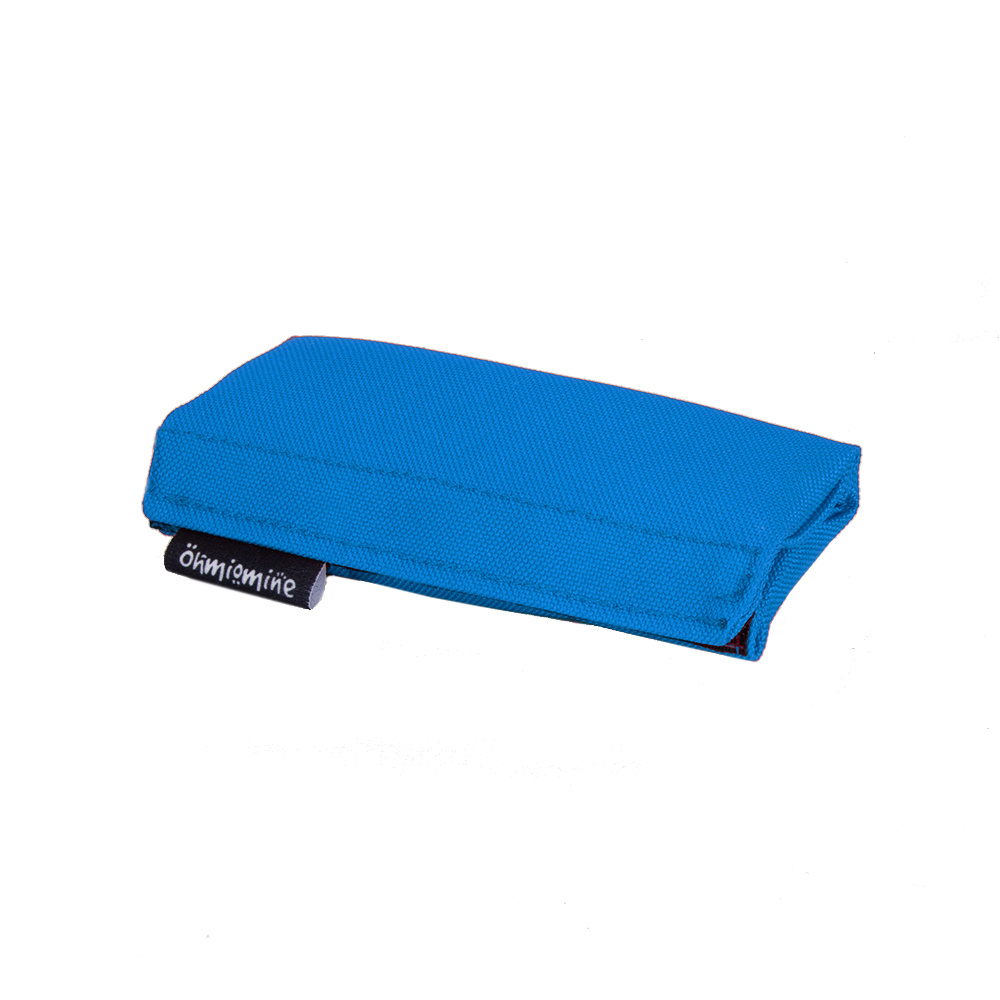 Rugsteuntje Rugleuning zwart met Lucht Blauw Ohmiomine rugkussentje