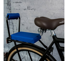 Ohmiomine Rugsteun zwart met Koningsblauw Ohmiomine  rugkussentje Ohmiomine Rugsteun zwart met Koningsblauw Ohmiomine  rugkussentje