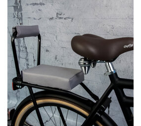 Ohmiomine Rugsteun zwart met Grijs Ohmiomine  rugkussentje Ohmiomine Rugsteun zwart met Grijs Ohmiomine  rugkussentje