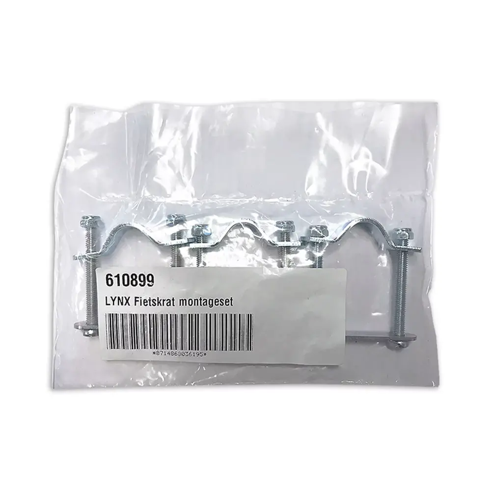 Lynx Fietskrat en Fietsmand montageset verzinkt Lynx Fietskrat en Fietsmand montageset verzinkt