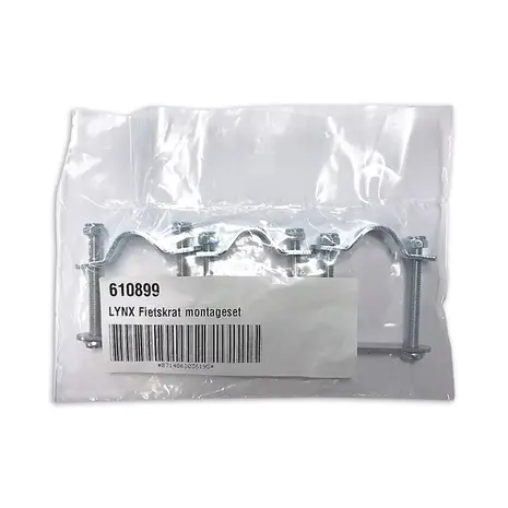 Lynx Fietskrat en Fietsmand montageset verzinkt Lynx Fietskrat en Fietsmand montageset verzinkt