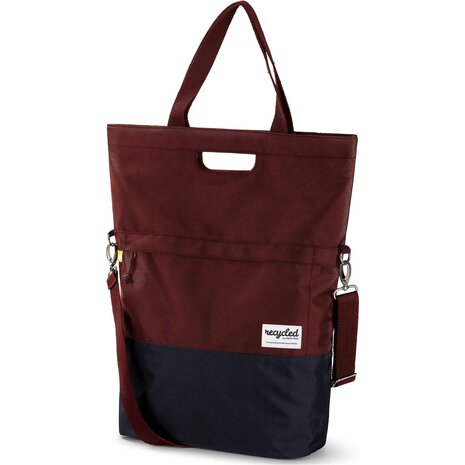 URBAN PROOF shoppertas 20L recycled rood grijs URBAN PROOF shoppertas 20L recycled rood grijs