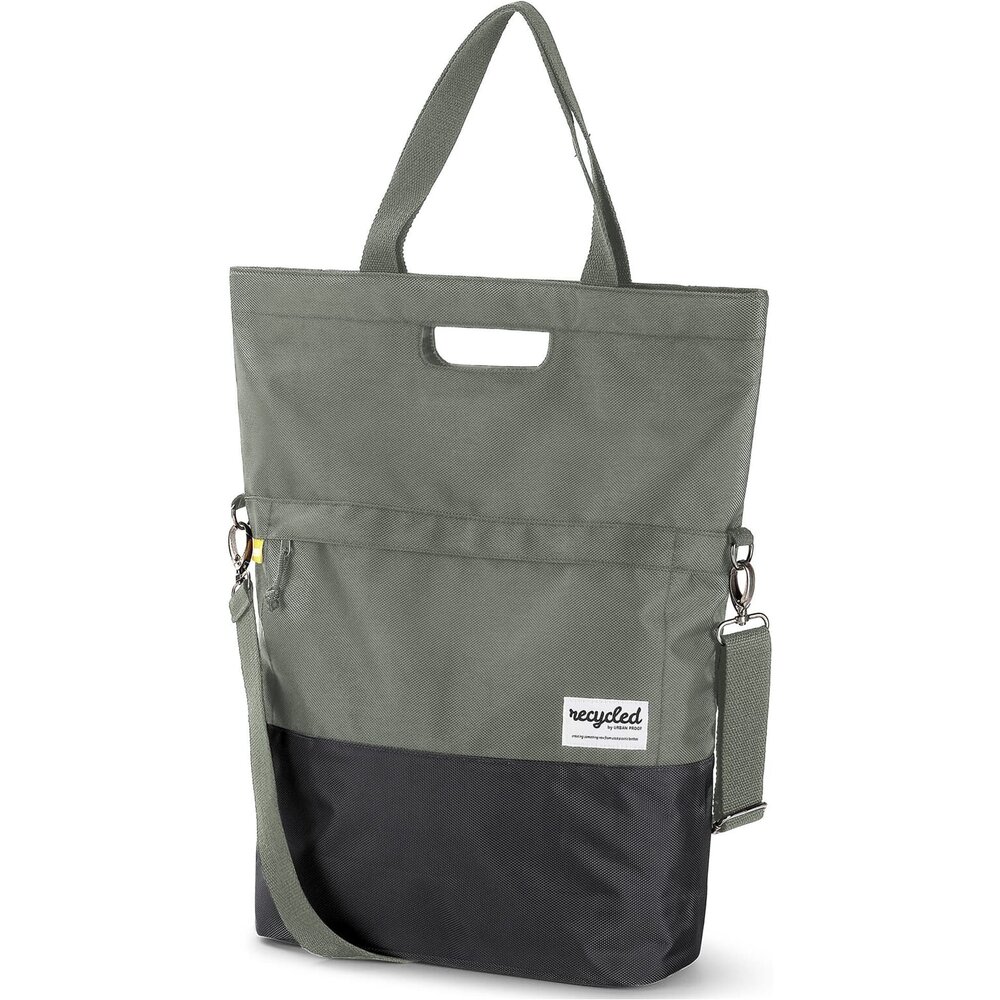URBAN PROOF shoppertas 20L recycled groen grijs