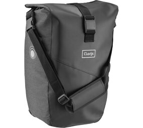 Clarijs Enkele Fietstas Solobag 24L zwart-grijs Clarijs Enkele Fietstas Solobag 24L zwart-grijs