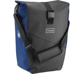 Clarijs Enkele Fietstas Solobag 24L zwart-blauw Clarijs Enkele Fietstas Solobag 24L zwart-blauw