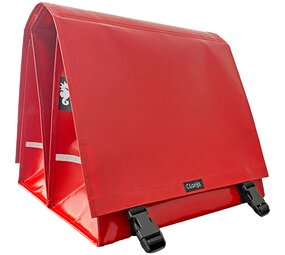 Clarijs Dubbele Fietstas XL PVC 46L rood Clarijs Dubbele Fietstas XL PVC 46L rood