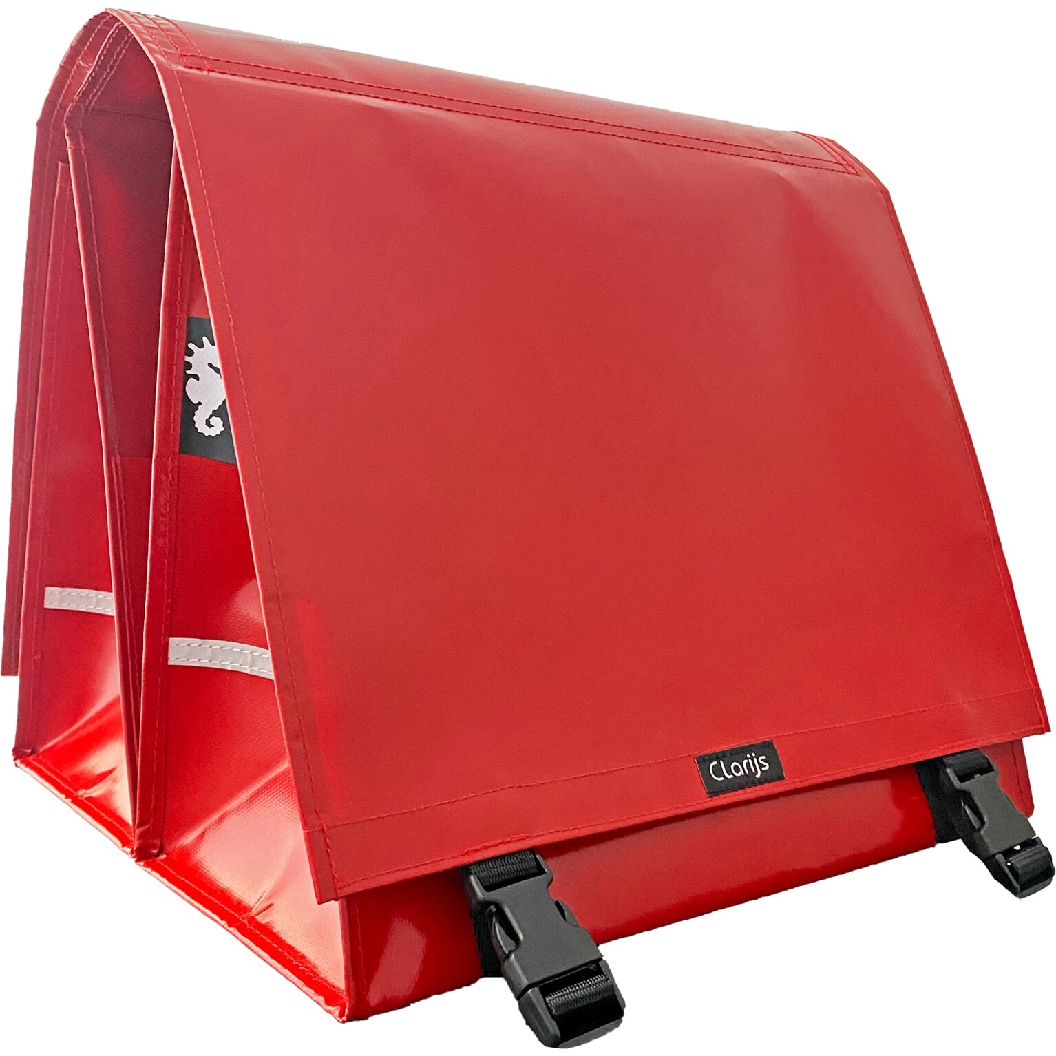 Dubbele Fietstas XL PVC 46L rood