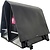 Dubbele Fietstas XL PVC 46L met uitsparing zwart