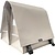 Dubbele Fietstas XL PVC 46L met uitsparing matt taupe