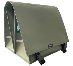 Clarijs Dubbele Fietstas XL PVC 46L matt olijf Clarijs Dubbele Fietstas XL PVC 46L matt olijf