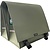 Dubbele Fietstas XL PVC 46L matt olijf