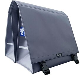 Clarijs Dubbele Fietstas XL PVC 46L matt grijs Clarijs Dubbele Fietstas XL PVC 46L matt grijs