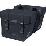 Basil Dubbele Fietstas Kavan Eco Classic Rounded zwart 46L