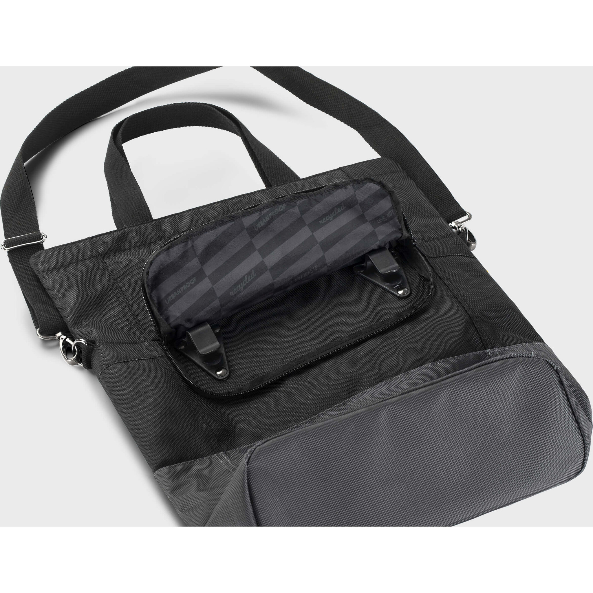 shoppertas 20L recycled groen grijs
