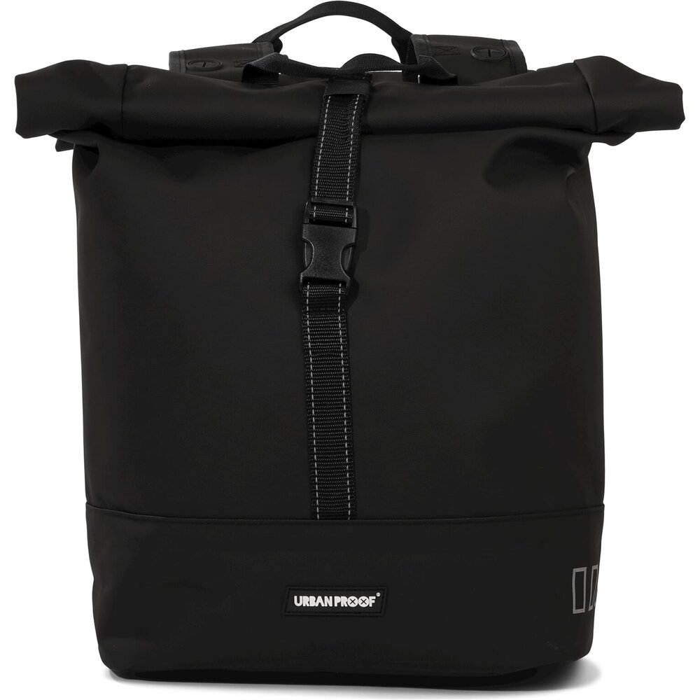URBAN PROOF double rolltop bag 38L recycled zwart URBAN PROOF double rolltop bag 38L recycled zwart